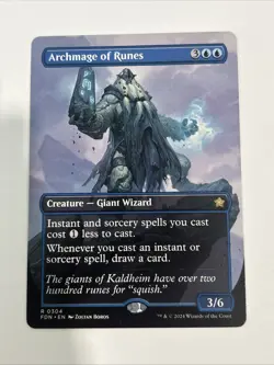 Archmage of Runes (Borderless) Foundations MTG Magic The Gathering  - Image 1