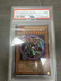 YuGiOh Chaos Emperor Dragon - Envoy Of The End IOC-000 1st Edition PSA 9 NewCert - Image 1