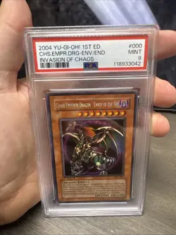 YuGiOh Chaos Emperor Dragon - Envoy Of The End IOC-000 1st Edition PSA 9 NewCert - Image 3
