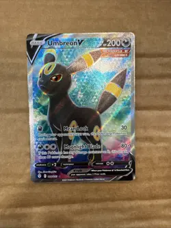 Pokemon TCG Evolving Skies Umbreon v Full Art Holo Card 188/203 NM/M Condition - Image 1