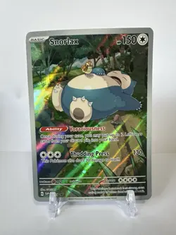 PokÃ©mon TCG Snorlax 051 Scarlet & Violet 151 Holo Promo Card - Image 1