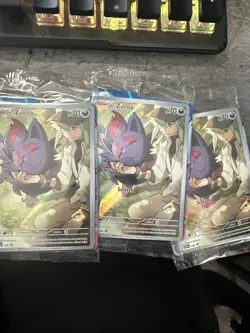 N's Zorua SVP 189 NM Sealed Promo TCG Card, Scarlet & Violet Journey - Image 1