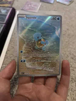 PokÃ©mon TCG Squirtle 170/165 Scarlet & Violet 151 Illustration Rare Holo Card - Image 2