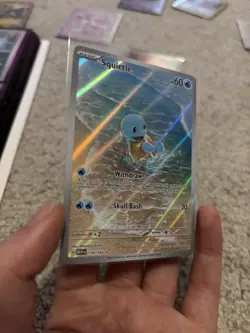 PokÃ©mon TCG Squirtle 170/165 Scarlet & Violet 151 Illustration Rare Holo Card - Image 3