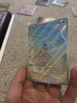 PokÃ©mon TCG Squirtle 170/165 Scarlet & Violet 151 Illustration Rare Holo Card - Image 4
