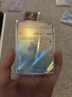 PokÃ©mon TCG Squirtle 170/165 Scarlet & Violet 151 Illustration Rare Holo Card - Image 5