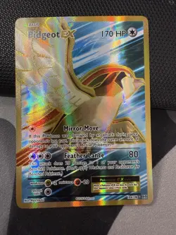 PokÃ©mon TCG XY Evolutions Pidgeot EX 104/108 Full-Art Ultra Rare Holo Card - Image 1