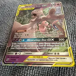 Pokemon TCG Mewtwo & Mew GX 71/236 Sm-Unified Minds Tag Team Holo NM - Image 6