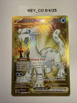 Pokemon TCG Chien-Pao EX 274/193 Sv02 Paldea Evolved Holo Hyper Rare Card - Image 1
