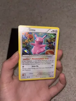 PokÃ©mon TCG Ditto Black Star Promos Holo Card XY40 - Image 1