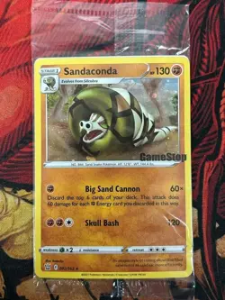 Pokemon TCG Sandaconda - 082/163 (Gamestop Exclusive) Stamped Promo Card SEALED - Image 1