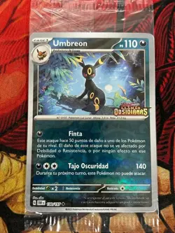 Pokemon TCG Umbreon 130/197 (Obsidian Flames Stamped) Promo Card Spanish SEALED - Image 1