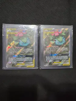 Venusaur & Snivy GX SM229 Sm Holo Near Mint perfect condition card - Image 1
