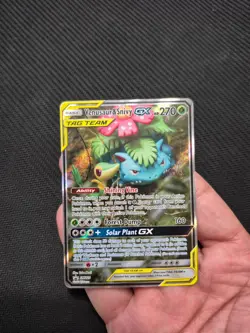 Venusaur & Snivy GX SM229 Sm Holo Near Mint perfect condition card - Image 4