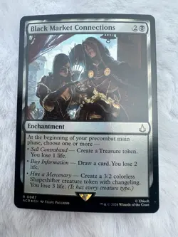 Black Market Connections R 0087 Assassin's Creed Magic The Gathering 2024 MTG - Image 1