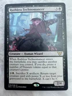 Ruthless Technomancer Commander Kamigawa Neon Dynasty Magic NEC MTG 035/038 NM - Image 1