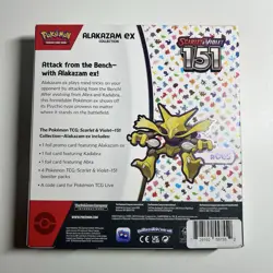 Pokemon TCG Scarlet and Violet 151 Alakazam ex Collection Box 4 Packs Sealed - Image 2