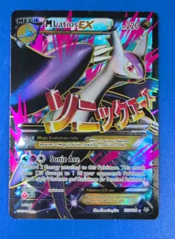PokÃ©mon XY Roaring Skies Mega Latios EX Full Art Ultra Rare Card 102/108 - Image 1