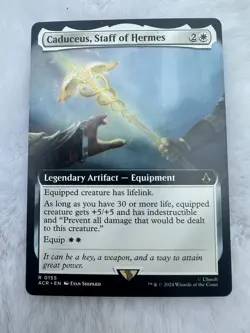 Caduceus, Staff of Hermes 0155 Extended Art Assassin's Creed ACR MTG NM - Image 1