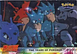 PokÃ©mon Topps Card #37 The Tears Of Pokemon Blue Label Free Shipping - Image 1