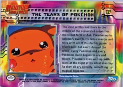 PokÃ©mon Topps Card #37 The Tears Of Pokemon Blue Label Free Shipping - Image 2
