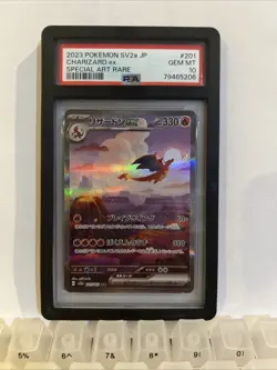 Charizard ex 201/165 Sv2a: Pokemon Card 151 Holo (Japanese) PSA 10 - Image 1