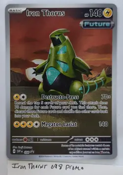 Pokemon TCG Iron Thorns 098 SV Temporal Forces Promo Card Holo Near Mint NM - Image 3