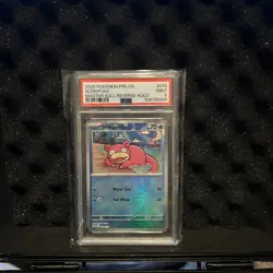 2025 POKEMON PRE EN-PRISMATIC EVOLUTIONS MASTER BALL REVERSE HOLO SLOWPOKE PSA 9 - Image 2