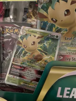Pokemon Leafeon Vstar Special Collection Box 2022 Evolving Skies Fusion Strike - Image 3