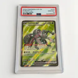2024 POKEMON SSP EN-SURGING SPARKS ULTRA RARE #215 DURANT EX PSA 10 - Image 1