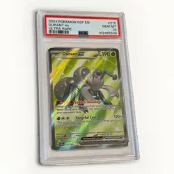 2024 POKEMON SSP EN-SURGING SPARKS ULTRA RARE #215 DURANT EX PSA 10 - Image 2