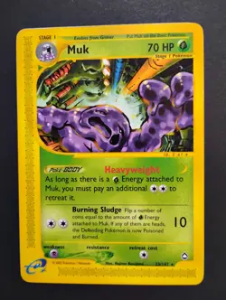Muk 23/147 Aquapolis Non-Holo NM Vintage Pokemon Card 2002 - Image 1