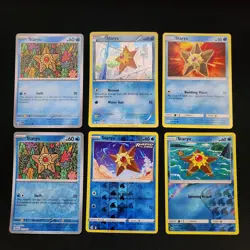 Pokemon Staryu & Starmie x16 Card Lot Bundle - Image 1