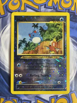 Pokemon Southern Islands #11/18 Marill Reverse Holo Foil Card - NM SWIRL ðŸ”¥ - Image 1