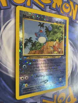 Pokemon Southern Islands #11/18 Marill Reverse Holo Foil Card - NM SWIRL ðŸ”¥ - Image 2