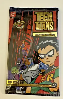 Teen Titans GO!  Series 1 Booster Pack NEW Trading Card Game TCG CCG - Image 1