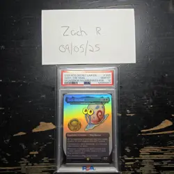 2025 MTG SECRET LAIR X SPONGEBOB 1929 GARY, THE SNAIL FOIL PSA 10 GEM MINT - Image 1