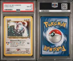 2000 Pokemon LUGIA 9/111 Neo Genesis - Unlimited Cosmos Holo Rare English PSA 8 - Image 1