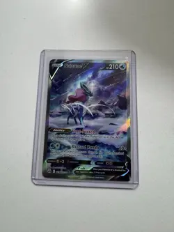 PokÃ©mon TCG Suicune v GG38/GG70 Crown Zenith Ultra Rare Holo Card NM Condition - Image 1