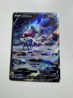 PokÃ©mon TCG Suicune v GG38/GG70 Crown Zenith Ultra Rare Holo Card NM Condition - Image 2