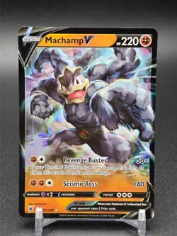 PokÃ©mon Card Machamp v 72/189 Astral Radiance Ultra Rare NM HOLO TCG - Image 1