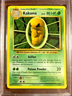 Kakuna Regular Uncommon #6 - PSA MINT 9 - 2016 XY Evolutions - Pokemon TCG - Image 2