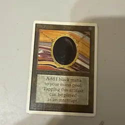 Mox Jet Magic the Gathering Unlimited Lightly Played Card - Image 1