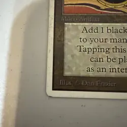 Mox Jet Magic the Gathering Unlimited Lightly Played Card - Image 5