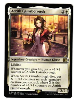 2025 Magic MTG Aerith Gainsborough FINAL FANTASY 4 NM Normal - Image 1