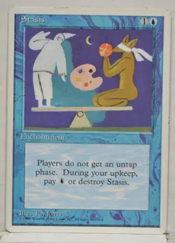 Magic the Gathering ~ MTG ~ 1x Stasis 4TH Edition - Image 1