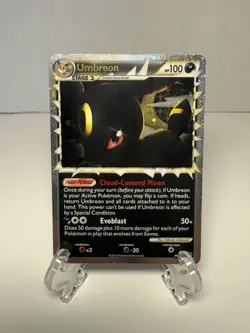Umbreon (Prime) 86/90 Undaunted Holo Heart Gold Soul Silver Pokemon Card LP - Image 1