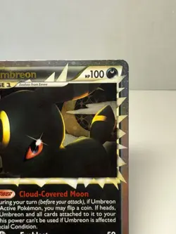 Umbreon (Prime) 86/90 Undaunted Holo Heart Gold Soul Silver Pokemon Card LP - Image 3