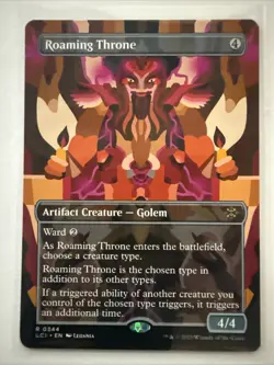 MTG Roaming Throne 0344 (Borderless) The Lost Caverns Of Ixalan Regular LCI NM - Image 1