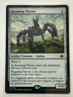 MTG Roaming Throne 0258 Reg LCI Lost Caverns of Ixalan Magic the Gathering NM - Image 1